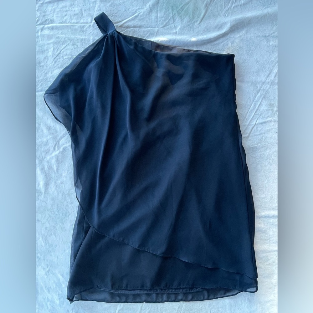 Jordan Midnight Blue One-Shoulder Dress
